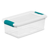 Sterilite See Latching Box front view shows easy contents visibility for quick organization.