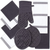 Sticky Toffee gray towels from the 9-piece set, neatly folded for everyday drying.