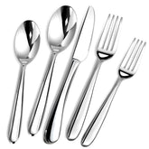 Stilloye heavy-duty 60-piece silverware gift box showcases sleek, durable utensils for formal occasions.
