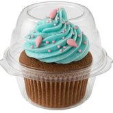 Stock Your Home cupcake container with airtight dome lid for secure, fresh pastries.