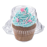 Stock Your Home cupcake container with clear display protects cupcakes while showcasing them.