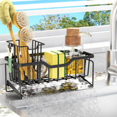 StorageRight sink caddy compact keeps sponges dry and neatly organized.