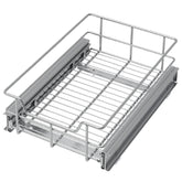 STORKING pull-out cabinet organizer 11W-22D shows maximizing cabinet space for easy access.