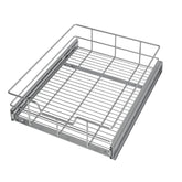 STORKING pull-out cabinet organizer front view for organized kitchen cabinets.