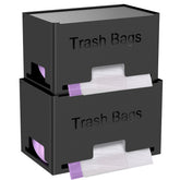STWWO trash bag holder with front access for easy bag retrieval