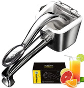 SUCCFLY lemon squeezer in stainless steel for durable, effortless citrus juicing.