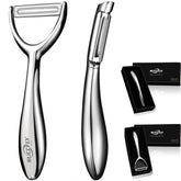 SUCCFLY Y-shaped peeler for precise, smooth potato and carrot peeling.
