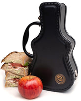 Suck UK guitar lunch box with handle, ideal for school meals.