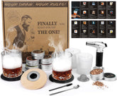 Sumapner whiskey smoker kit with torch enhances cocktails with aroma.