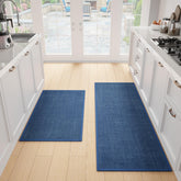 SUMLANS 2-piece kitchen mat with non-slip back for steady standing.
