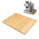 Sun3drucker bamboo appliance slider protecting Breville Barista Pro on kitchen counter.