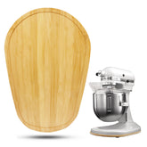 Sun3drucker Bamboo Mixer Slider for KitchenAid 5-8 Qt Bowl Lift protects countertops during movement.