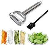 SUNKUKA julienne peeler with stainless steel blade for quick prep.