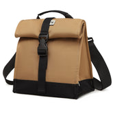 Sunny Bird rolltop lunch bag front view, compact and easy to carry for everyday meals.
