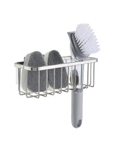 SunnyPoint NeverRust Deluxe sponge holder on sink keeps sponges dry and within reach