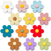 SUNURS extra-large 3D flower magnets on the fridge securely hold photos