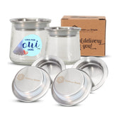 Super and Simple Oui stainless steel lid seals tightly on regular jars for freshness