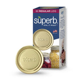 Superb Sealing Solutions regular mouth lid closeup shows precise edge for tight seals