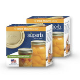 Superb Sealing Solutions wide-mouth lids closeup showing durable seal for canning