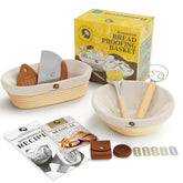 Superbaking round banneton 9-inch with natural rattan for consistent dough shape