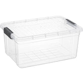 Superio clear storage container with lid offers effortless visibility for quick content checks.