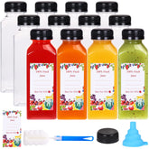 SUPERLELE 12oz juice bottle with cap for on-the-go beverages.