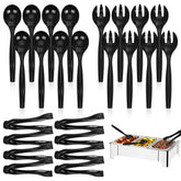 Supernal 9.75-inch serving spoons for easy salad and pasta service