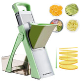 SupMaKin Upgrade Safe Mandoline with bigger entrance for faster prep and batch slicing.