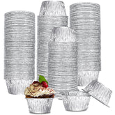 SUPPHOUS 200-pack aluminum baking cups for convenient batch baking.