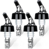 SuproBarware automatic pourer on bottle demonstrates precise 1oz pours for consistent drinks.