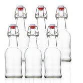 SureSave 16oz clear beer bottle ready for kombucha or soda.