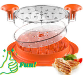 Suretivian chicken shredder with removable plate for quick, mess-free shredding.