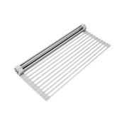 Surpahs Roll-Up Dish Drying Rack rolled for compact storage and quick cleanup.