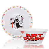 Surreal Entertainment Terrifier 2 Art Crispies bowl, front view, ideal for meals and display.