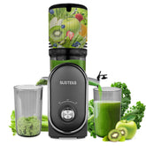 SUSTEAS cold press juicer with 5.3-inch feed chute for efficient whole-fruit juicing.