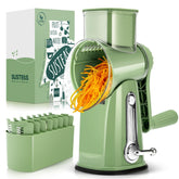 SUSTEAS rotary cheese grater with handle for easy shredding and precise results