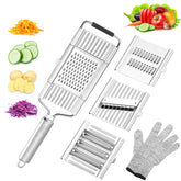Suuker 4-in-1 vegetable cutter top view for easy prep and compact storage
