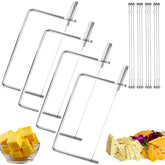 SUZLFTDZSW cheese slicer kit with 4 slicers for precise cuts