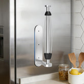 Swaitee magnetic paper towel holder on fridge base; secure hold for busy kitchens.