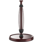 Swaitee oil rubbed bronze paper towel holder viewed from the base for stable one-handed use
