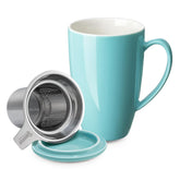 Sweese 15oz tea mug with infuser and lid for flavorful loose leaf tea