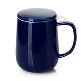 Sweese 20oz teacup infuser lid closeup for easy loose-leaf brewing