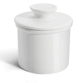 Sweese French Butter Dish with water line on counter for fresh butter.