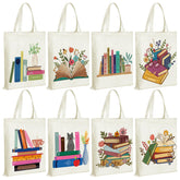 Sweetude book lovers tote design 1 offers sturdy canvas for daily errands.