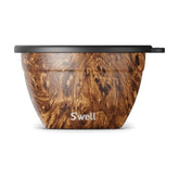 S’well teakwood salad bowl kit with large 64oz bowl for organized meals.