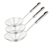 Swify Spider Strainer 30.5cm, angle view for safe frying.