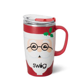 Swig Life 18oz travel mug with handle and lid for on-the-go use.