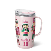 Swig Life 18oz tumbler with handle and lid for spill-free sipping on the go.