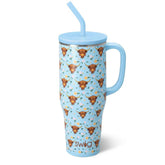 Swig Life 40oz Mega Mug with handle and straw for easy on-the-go sipping.