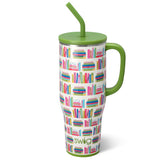 Swig Life 40oz Mega Mug close-up highlighting the sturdy handle for daily use.
